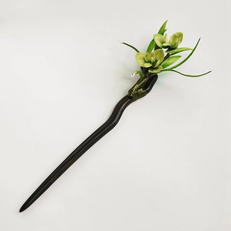 Dewdrop Whisper Hairpin — Serene Blossom