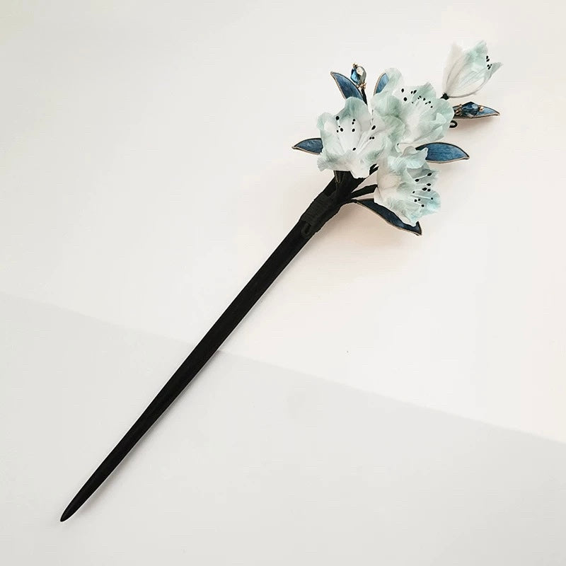 Mist Veil Hairpin — Celestial Bloom