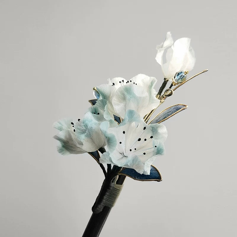 Mist Veil Hairpin — Celestial Bloom