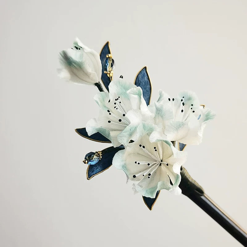 Mist Veil Hairpin — Celestial Bloom