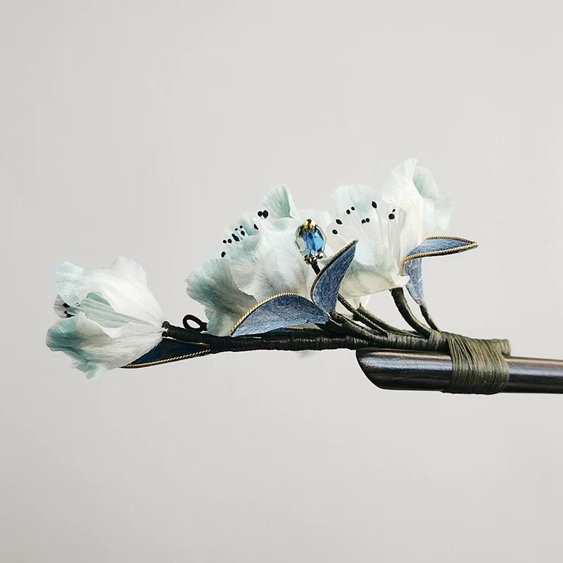 Mist Veil Hairpin — Celestial Bloom