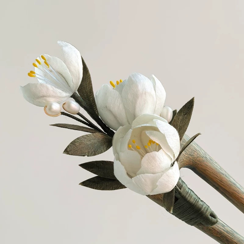 Twinwood Blossom Hairpin — Pearl & Petal