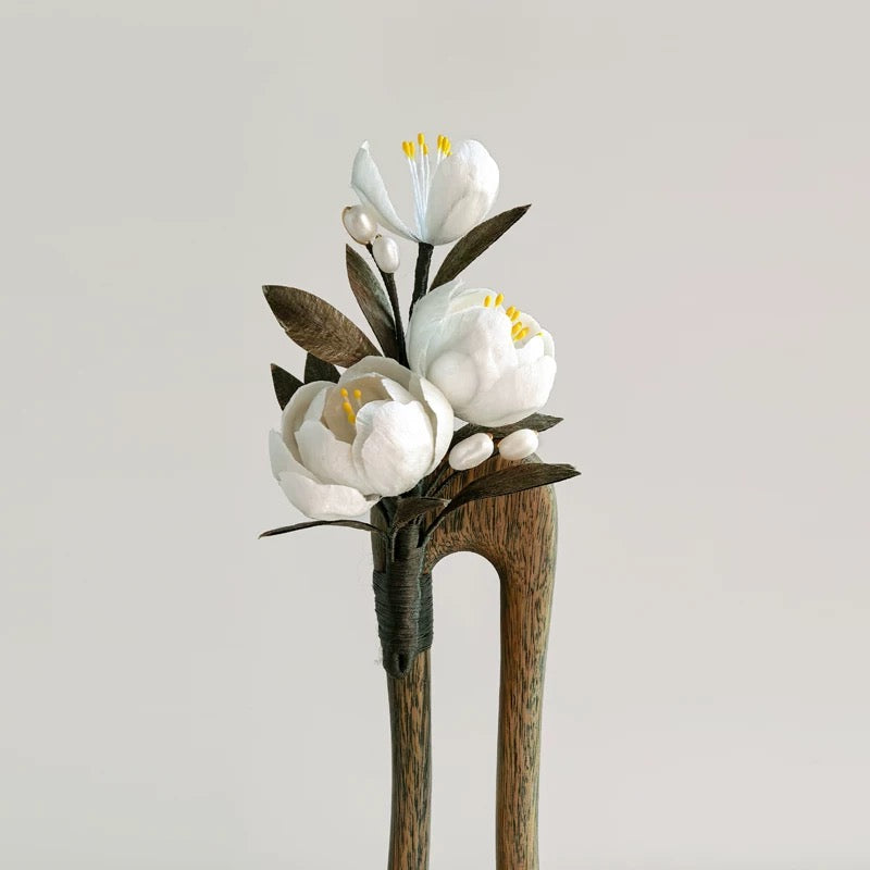 Twinwood Blossom Hairpin — Pearl & Petal